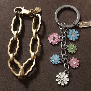 Spartina Bracelet 449 and Coach Key Ring & Charms